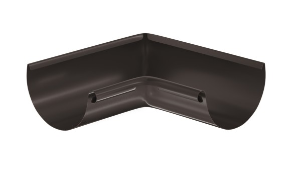 Водосток Aquasistem, система 125x90 - Угол желоба, внутренний 90° RR 32 Тёмно-Коричневый купить в Верхней Салде
