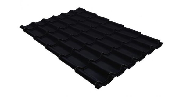Металлочерепица классик GL 0,5 Velur20 RAL 9005 черный купить в Верхней Салде