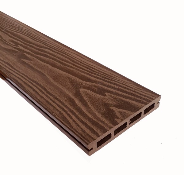 Террасная доска из ДПК Terrapol Смарт 3D Пустотелая с пазом Орех Милано купить в Верхней Салде