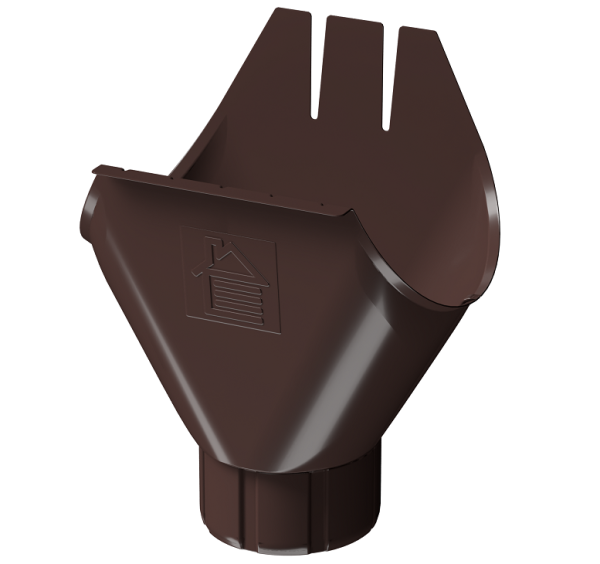 Воронка желоба D125 Döcke STAL PREMIUM Шоколад, (RAL 8019) купить в Верхней Салде