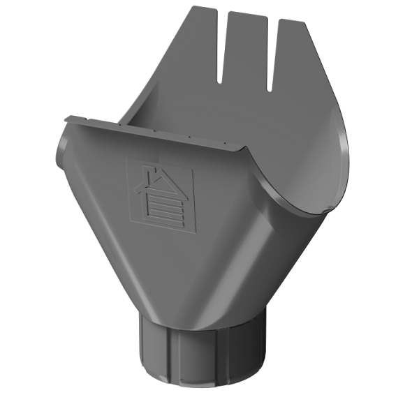 Воронка желоба D125 Döcke STAL PREMIUM Графит, (RAL 7024) купить в Верхней Салде