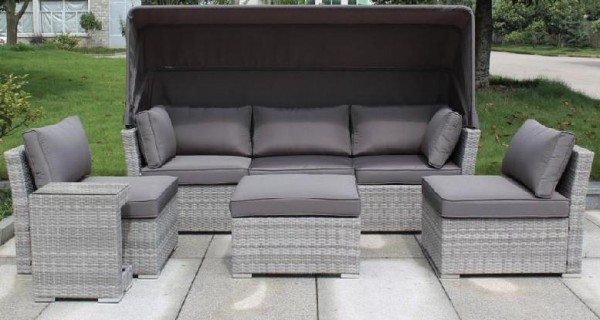 Диван-Трансформер AFINA плетеный из иск. ротанга AFM-320G Grey купить в Верхней Салде