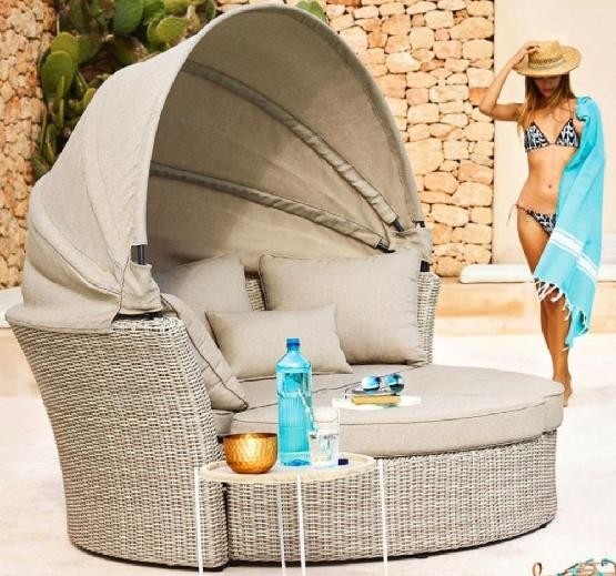 Диван-Трансформер AFINA плетеный из иск. ротанга AFM-325 Beige купить в Верхней Салде