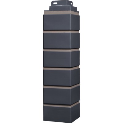 Угол наружный Fineber «Кирпич клинкерный» Асфальт