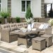 Комплект мебели AFINA плетеной из иск. ротанга AFM-307B Beige купить в Верхней Салде