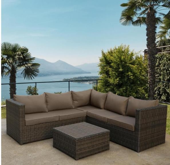 Комплект мебели AFINA плетеной из иск. ротанга YR825A Brown/Beige купить в Верхней Салде