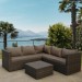 Комплект мебели AFINA плетеной из иск. ротанга YR825A Brown/Beige купить в Верхней Салде