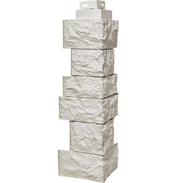 Угол наружный FineBer “Дикий камень” Жемчуг купить в Верхней Салде