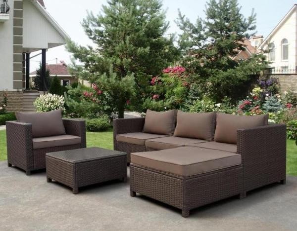 Комплект мебели AFINA плетеной из иск. ротанга YR821A Brown/Beige купить в Верхней Салде