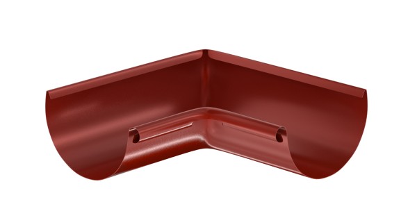 Водосток Aquasistem, система 125x90 - Угол желоба, внутренний 90° RR 29 Бургундский купить в Верхней Салде