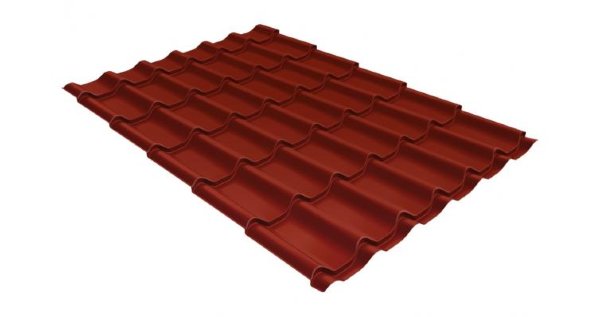 Металлочерепица классик 0,5 Satin RAL 3009 оксидно-красный купить в Верхней Салде