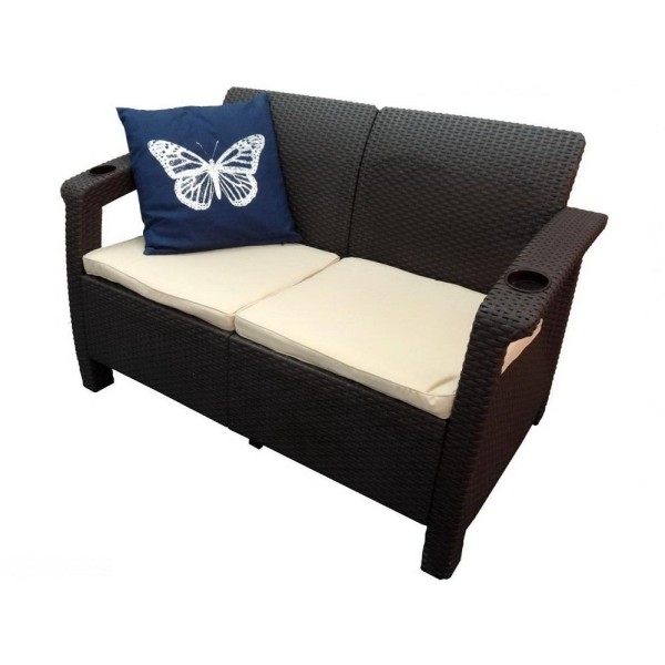 Двухместный диван Yalta Sofa Seаt венге купить в Верхней Салде