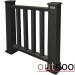 Ограждение из ДПК Outdoor Классик 3D STORM чёрный купить в Верхней Салде