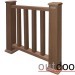 Ограждение из ДПК Outdoor Классик 3D STORM коричневый микс купить в Верхней Салде