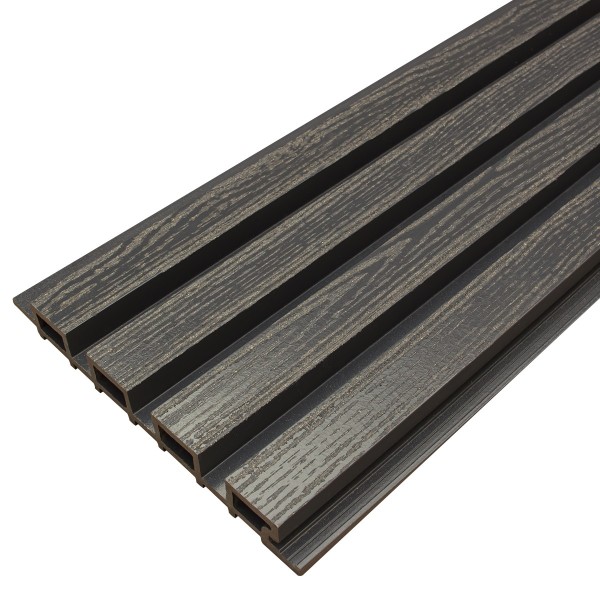 Фасадная доска из ДПК Faynag Wood Рейка Мокрый Асфальт купить в Верхней Салде
