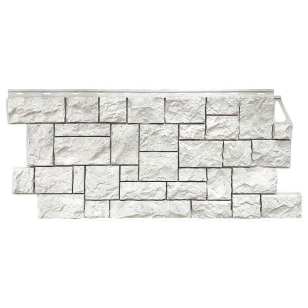 Фасадная панель FineBer, Камень Дикий, Жемчужный купить в Верхней Салде