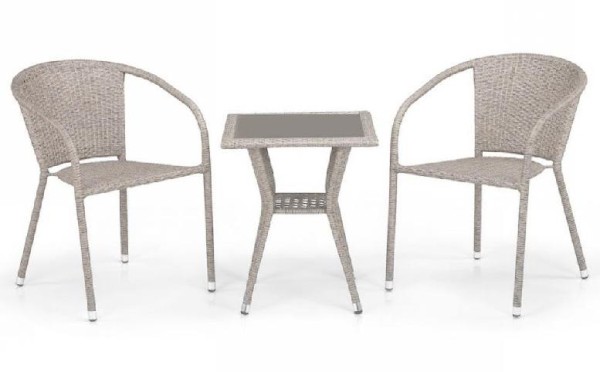 Комплект плетеной мебели AFINA из иск. ротанга T25C/Y137C-W85 Latte 2Pcs купить в Верхней Салде