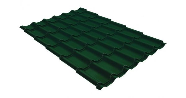 Металлочерепица классик 0,5 Satin RAL 6005 зеленый мох купить в Верхней Салде