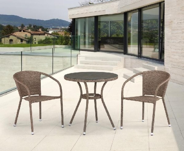 Комплект плетеной мебели AFINA из иск. ротанга T282ANT/Y137C-W56 Light Brown 2Pcs купить в Верхней Салде
