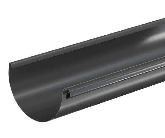 Водосток Aquasistem, система 125x90 - Водосточный желоб 3.00м RAL 7024 Тёмно-серый купить в Верхней Салде