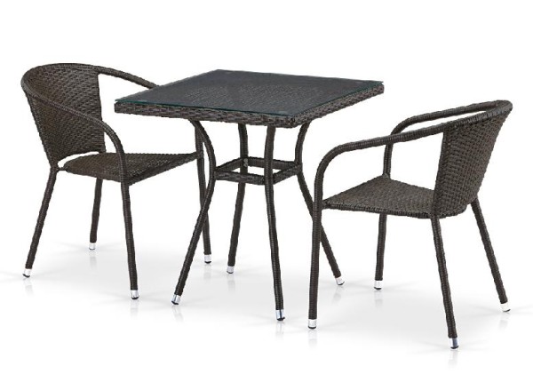 Комплект плетеной мебели AFINA из иск. ротанга T282BNT/Y137C-W53 Brown 2Pcs купить в Верхней Салде