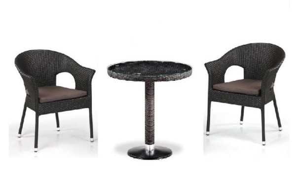 Комплект плетеной мебели AFINA из иск. ротанга T601/Y79A-W53 Brown 2Pcs купить в Верхней Салде
