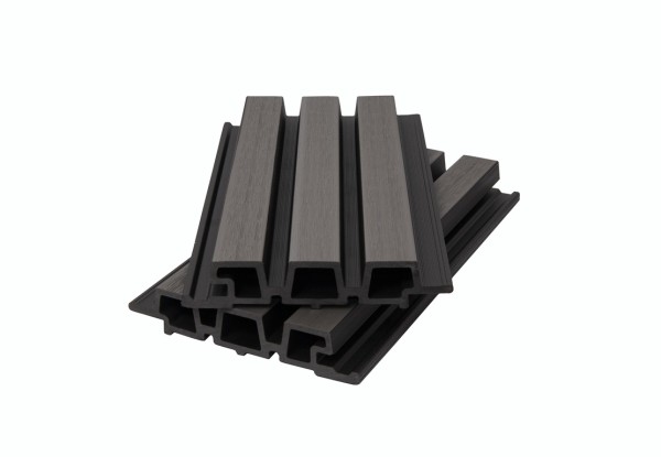 Фасадная панель брусковая двухцветная co-extrusion, grey dark купить в Верхней Салде