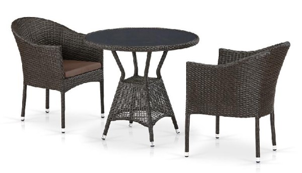 Комплект плетеной мебели AFINA из иск. ротанга T707ANS/Y350-W53 Brown 2Pcs купить в Верхней Салде