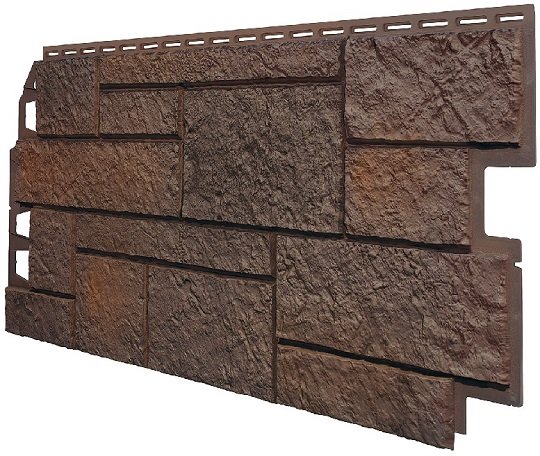 Фасадная панель VOX Sandstone (Сандстоун) темно коричневый купить в Верхней Салде