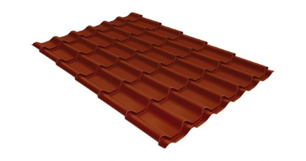 Металлочерепица классик 0,5 Satin RAL 8004 терракота купить в Верхней Салде