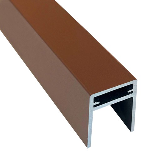 П-профиль Алюминиевый EasyDecking 35x25 Коричневый купить в Верхней Салде