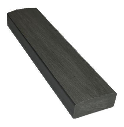 Лавочный брус Ecodecking Некст полнотелый брашированный 70х35 графит купить в Верхней Салде