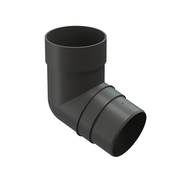 Колено 72˚ для водосточной трубы Docke Premium Графит купить в Верхней Салде