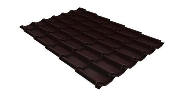 Металлочерепица классик 0,5 Satin RAL 8017 шоколад купить в Верхней Салде