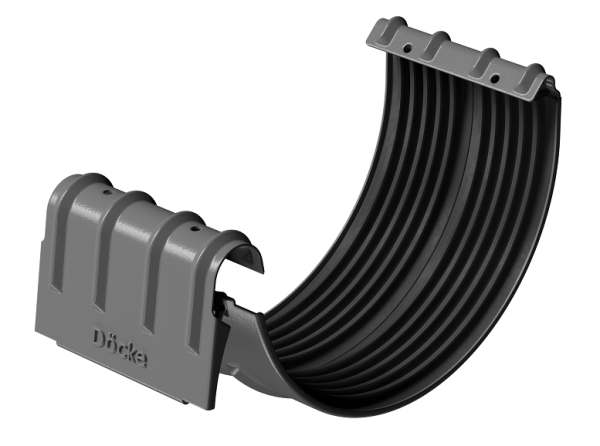 Соединитель желобов D125 Döcke STAL PREMIUM Графит, (RAL 7024) купить в Верхней Салде