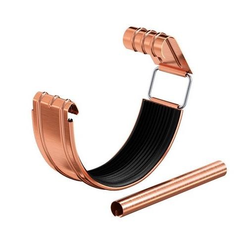 Водосток Aquasistem, система 150/100 - Соединитель желоба с уплотнителем медный купить в Верхней Салде