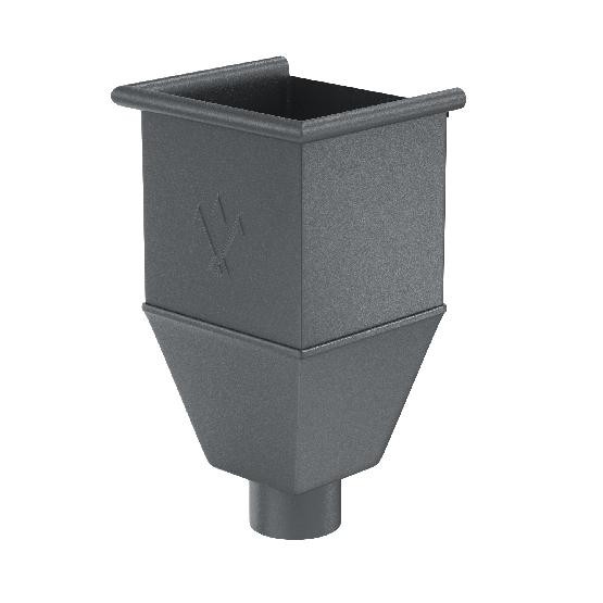 Водосток Aquasistem, Система 150/100 - Воронка_водосборная удлиненая RR 23 Маренго matt купить в Верхней Салде