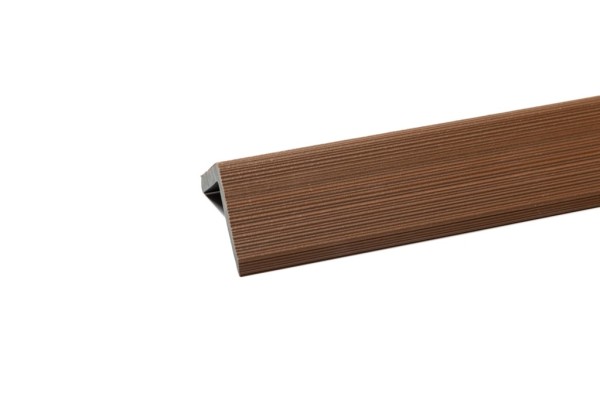 Уголок торцевой Ecodecking Скай коэкструзия 45х45х3000 Тик купить в Верхней Салде