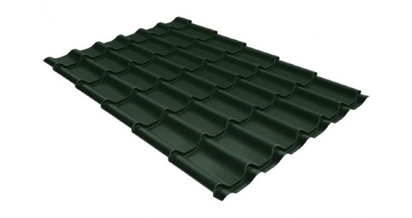 Металлочерепица классик 0,5 Satin RR 11 темно-зеленый купить в Верхней Салде